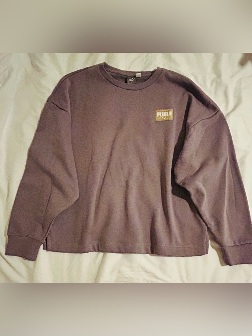 Puma Women's Pullover Sweatshirt - Dusty Purple Color - Size L